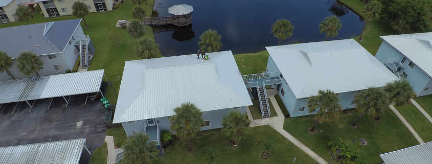 New Metal Roof Installation on Condos in Port Saint Lucie, FL