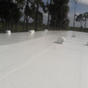 Roof coating project for a homeowner’s roof in Jensen Beach, Florida
