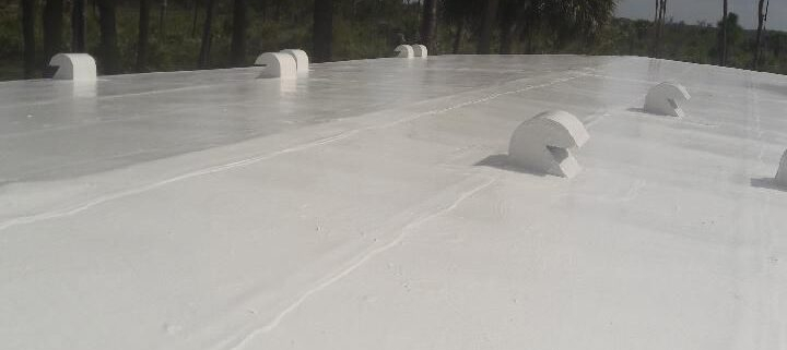 Roof coating project for a homeowner’s roof in Jensen Beach, Florida